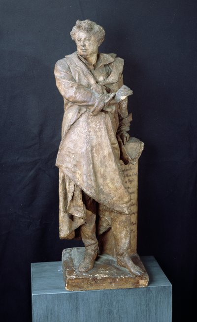 Statue von Alexandre Dumas Père (1802-70), ca. 1883-87 von Albert Ernest Carrier Belleuse